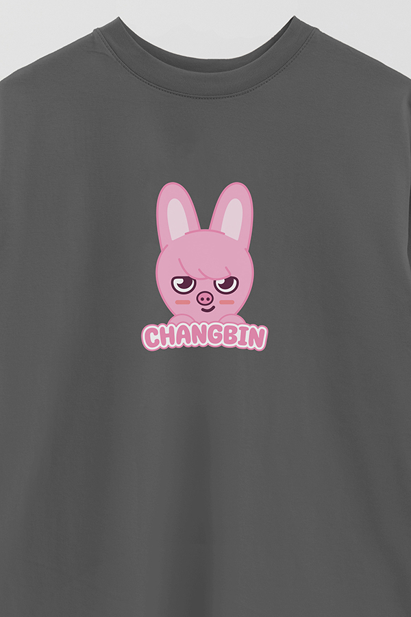 REMERA OVER ESTAMPADA SKZOO1 CHANGBIN