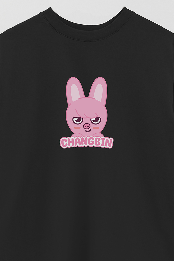 REMERA OVER ESTAMPADA SKZOO1 CHANGBIN