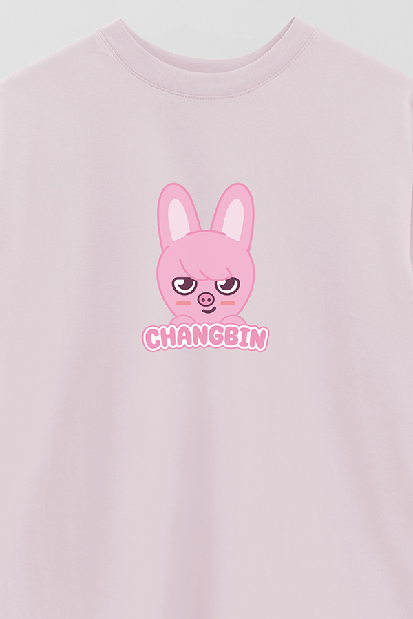 REMERA OVER ESTAMPADA SKZOO1 CHANGBIN