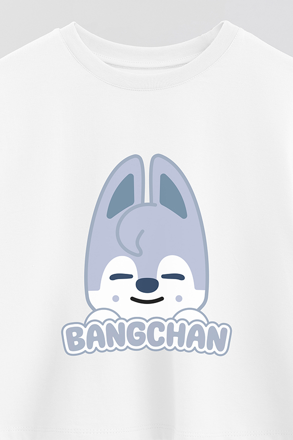 REMERA CROP ESTAMPADA SKZOO1 BANGCHAN
