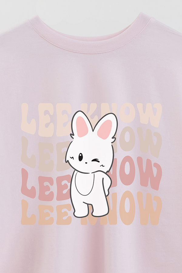 REMERA CROP ESTAMPADA SKZ RT LEE KNOW