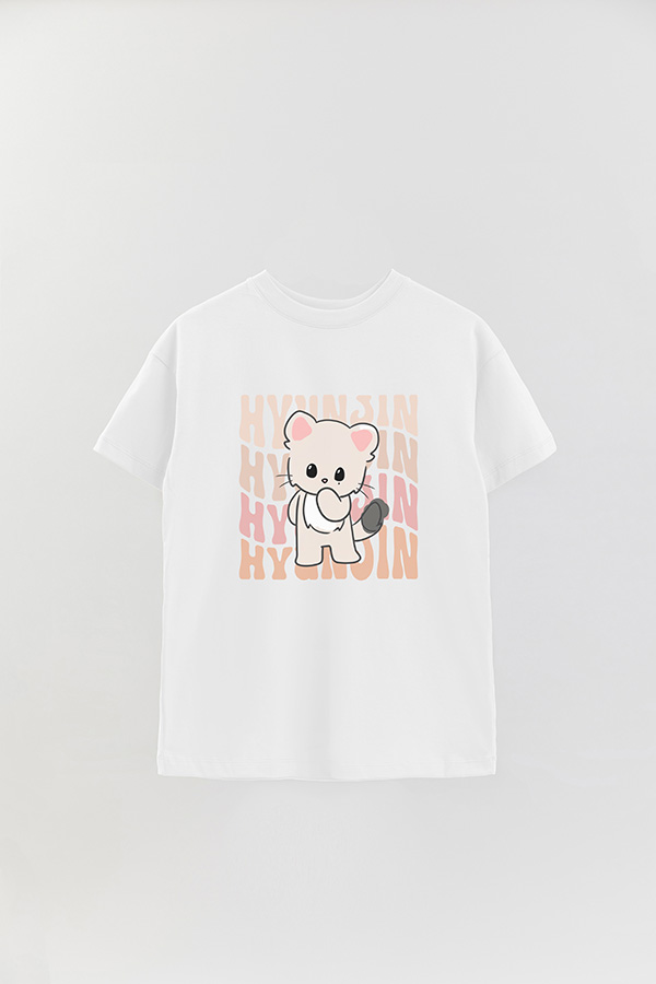 REMERA OVER ESTAMPADA SKZ RT HYUNJIN