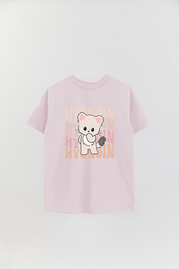 REMERA OVER ESTAMPADA SKZ RT HYUNJIN