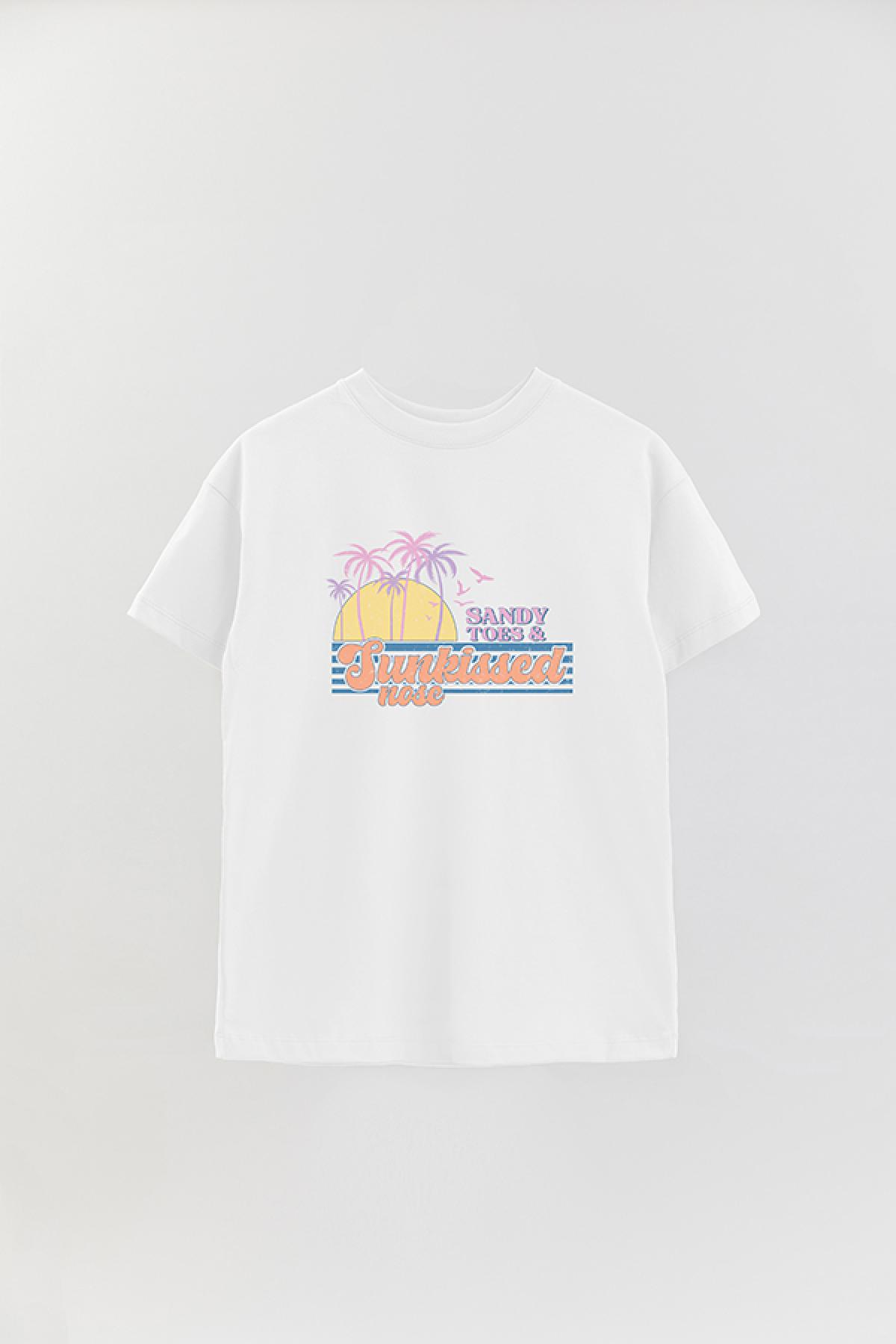 REMERA OVER ESTAMPADA SM2 SANDY TOES
