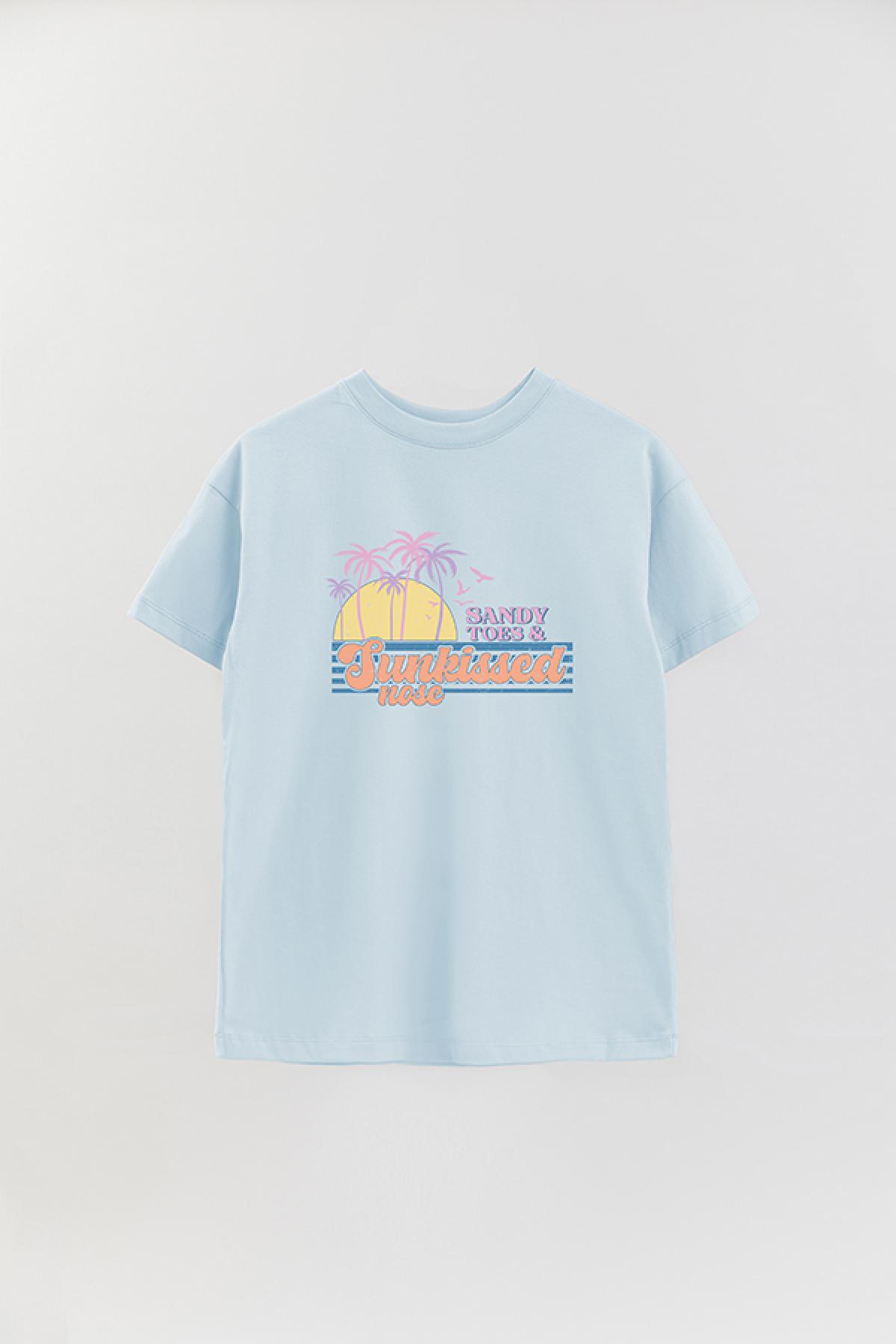 REMERA OVER ESTAMPADA SM2 SANDY TOES