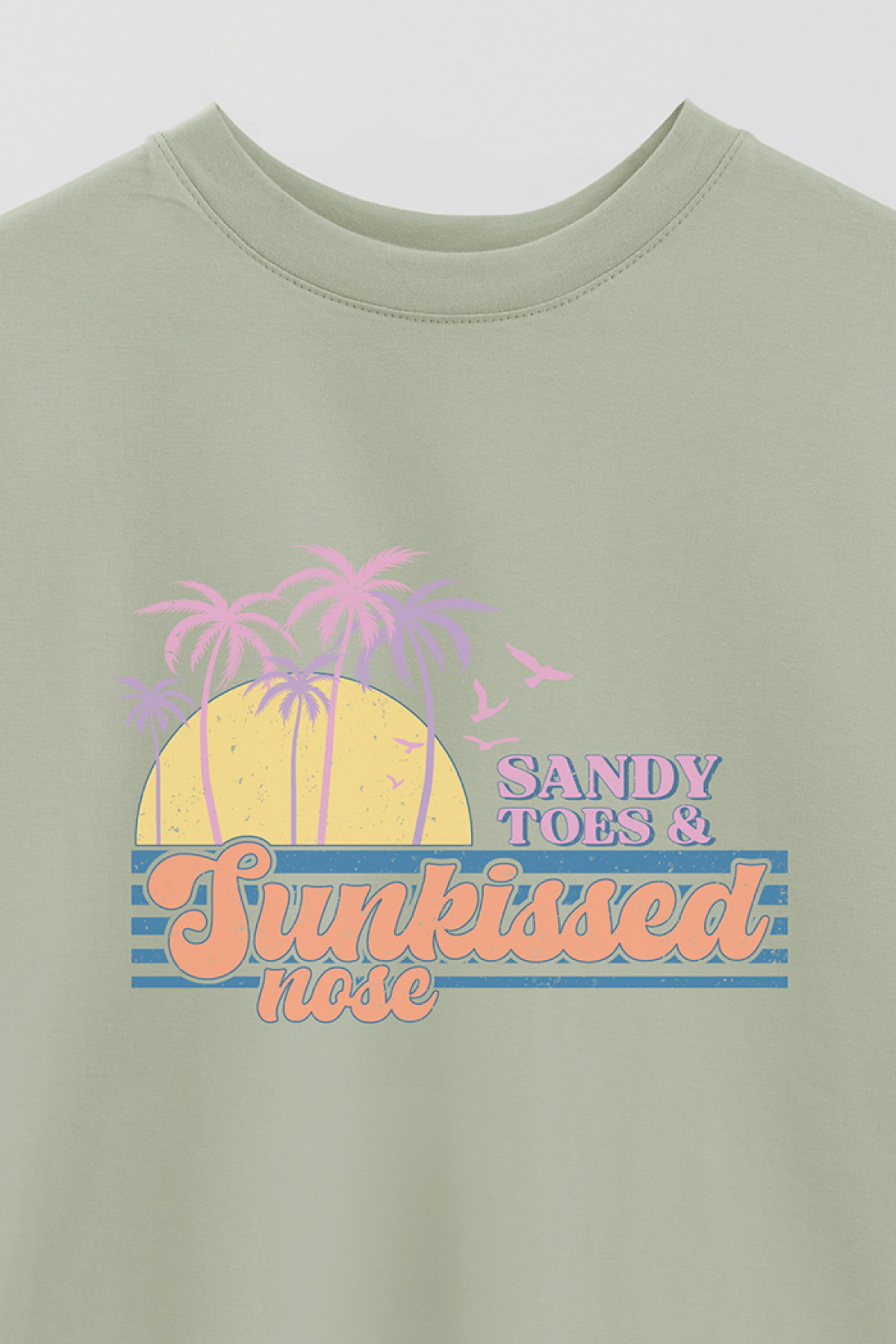 REMERA OVER ESTAMPADA SM2 SANDY TOES