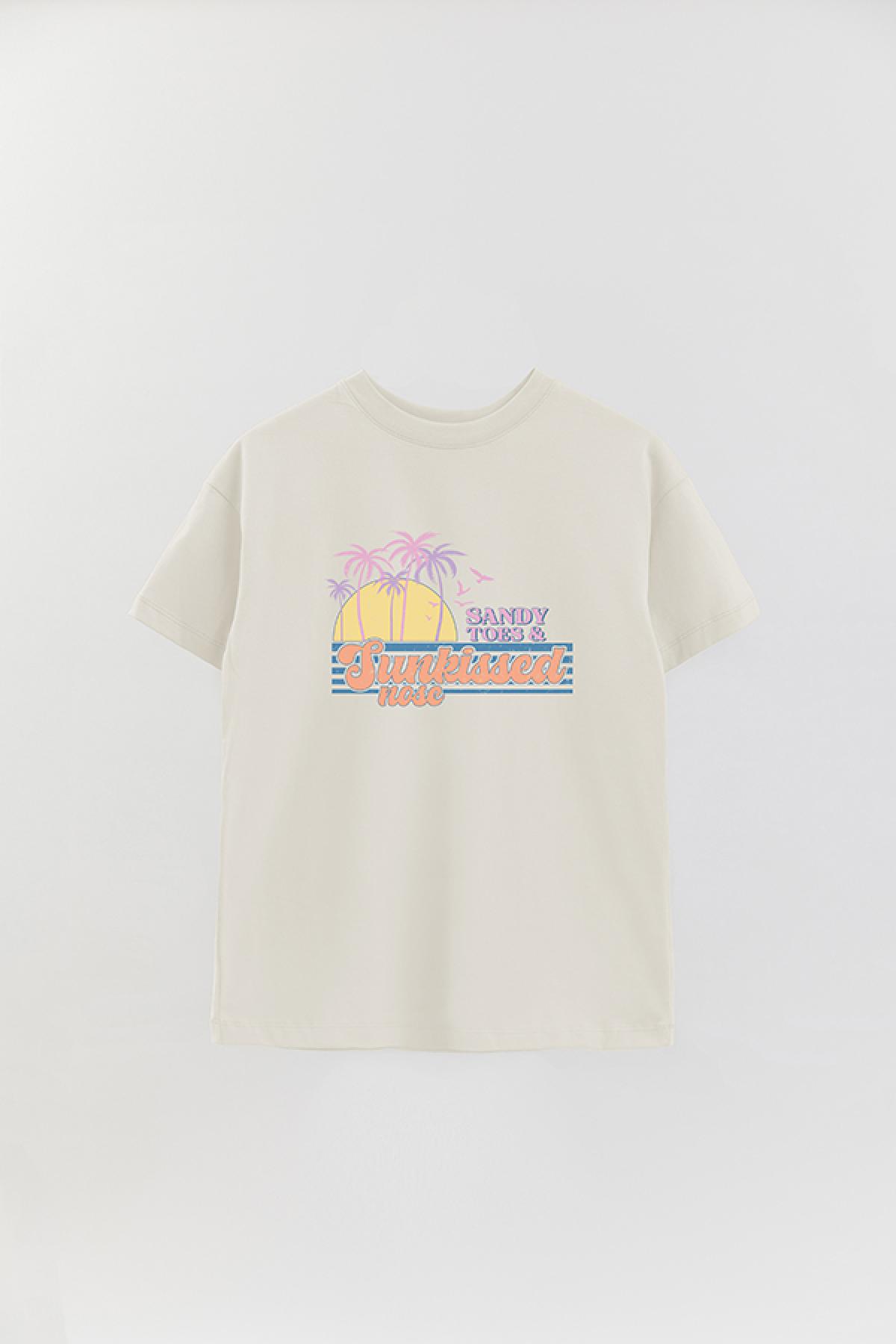 REMERA OVER ESTAMPADA SM2 SANDY TOES