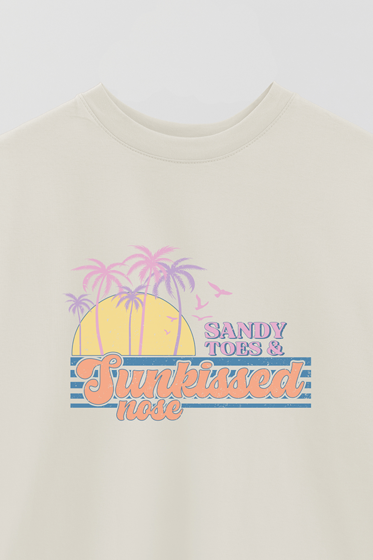 REMERA OVER ESTAMPADA SM2 SANDY TOES