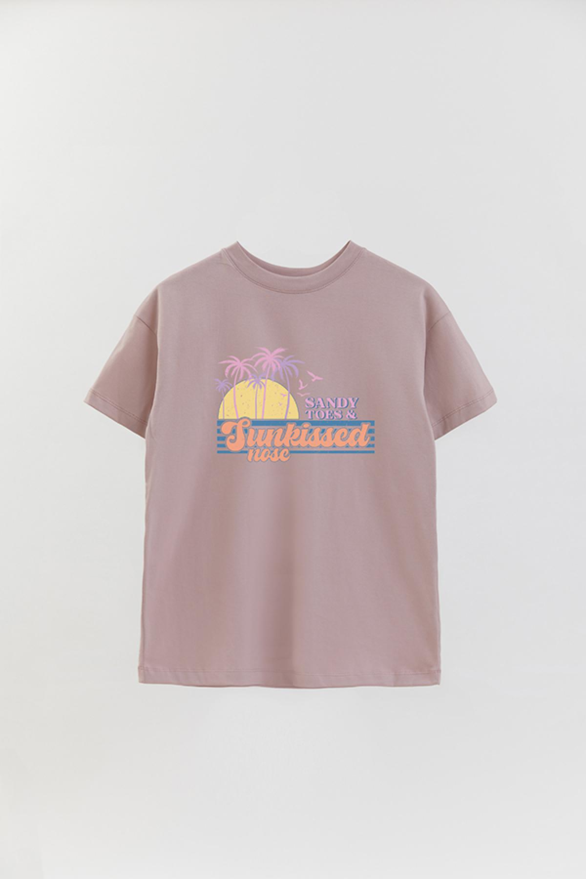 REMERA OVER ESTAMPADA SM2 SANDY TOES