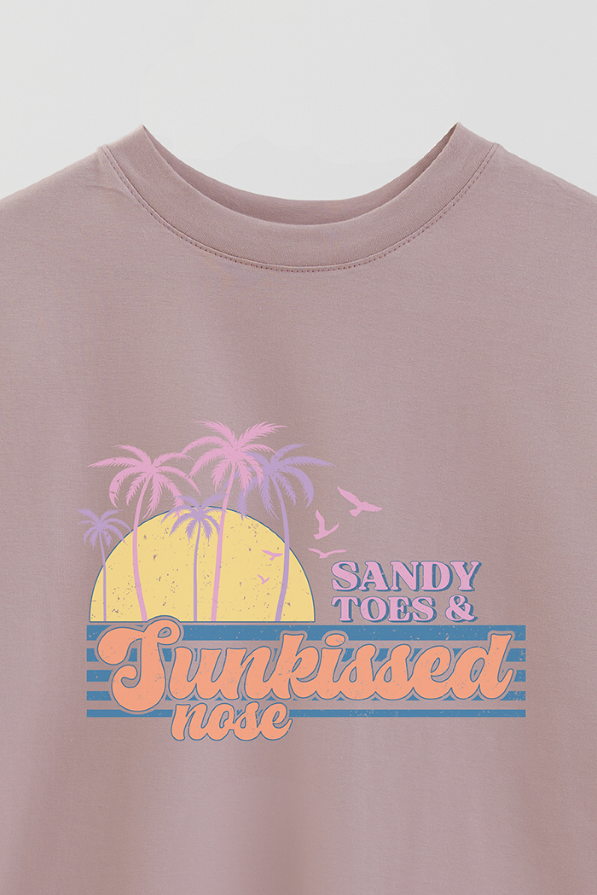 REMERA OVER ESTAMPADA SM2 SANDY TOES