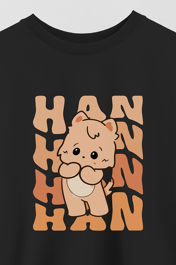 REMERA CROP ESTAMPADA SKZ RT HAN