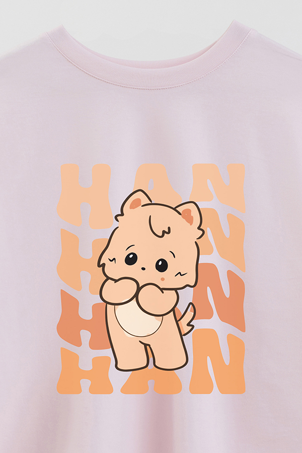 REMERA CROP ESTAMPADA SKZ RT HAN