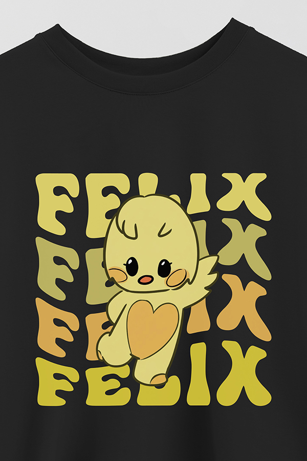 REMERA CROP ESTAMPADA SKZ RT FELIX