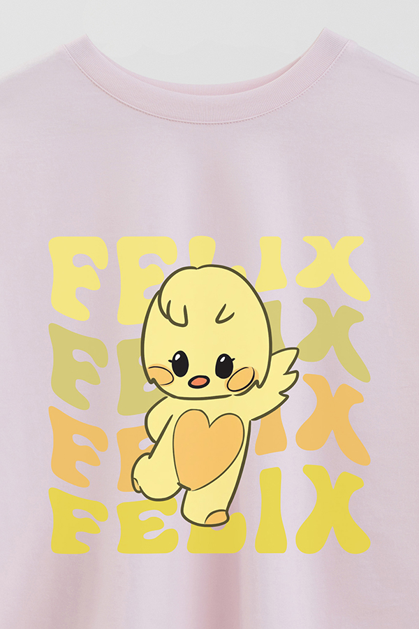 REMERA CROP ESTAMPADA SKZ RT FELIX