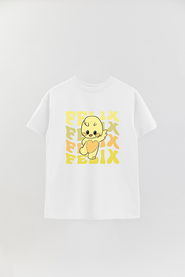 REMERA OVER ESTAMPADA SKZ RT FELIX