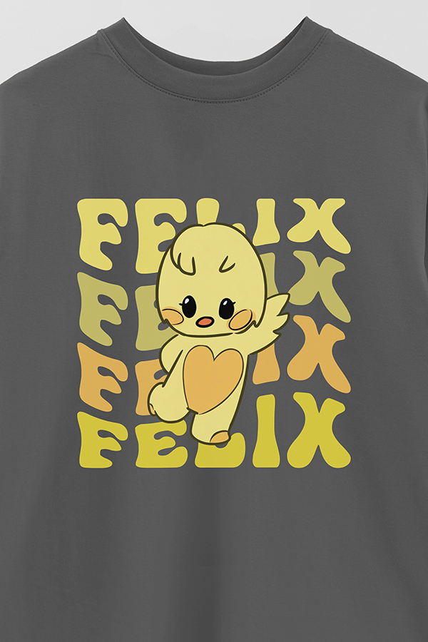 REMERA OVER ESTAMPADA SKZ RT FELIX