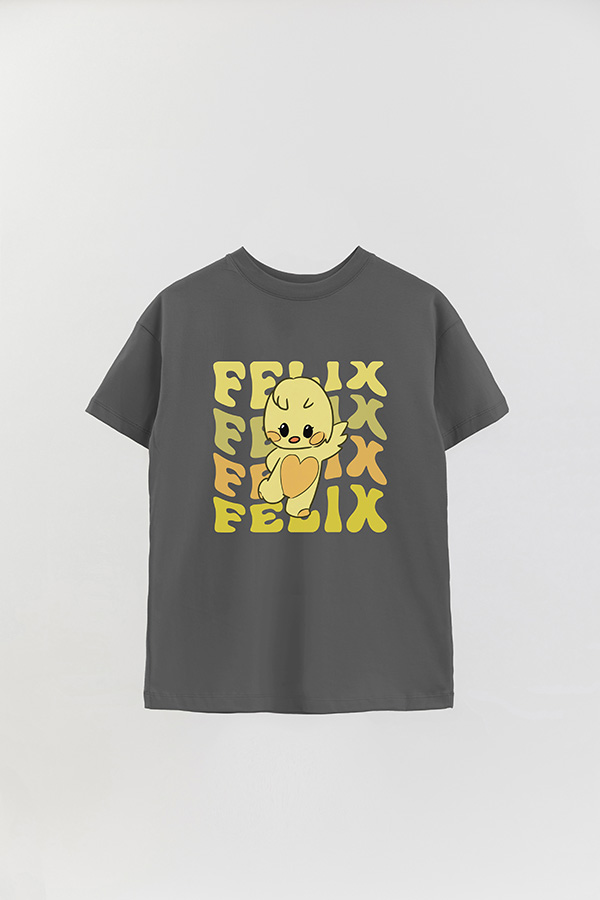 REMERA OVER ESTAMPADA SKZ RT FELIX