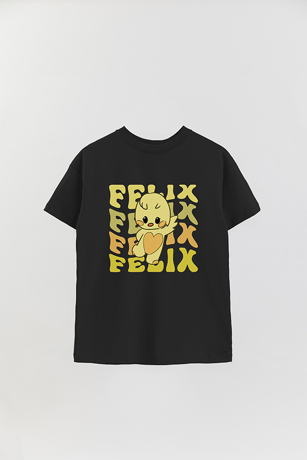 REMERA OVER ESTAMPADA SKZ RT FELIX