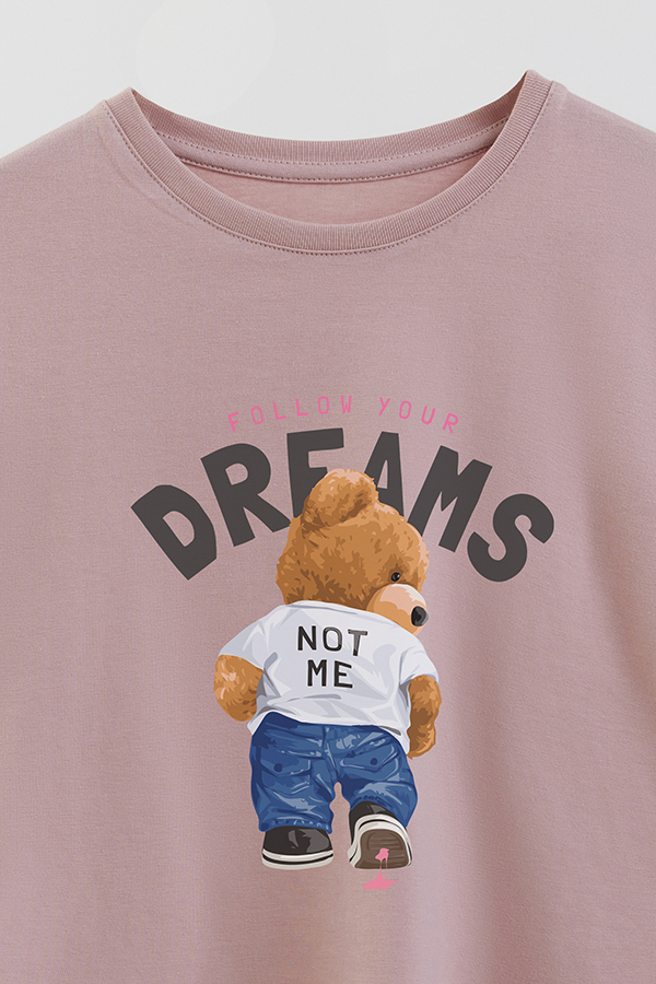 REMERA GB OVERSIZE TEDDY FOLLOW YOUR DREAMS