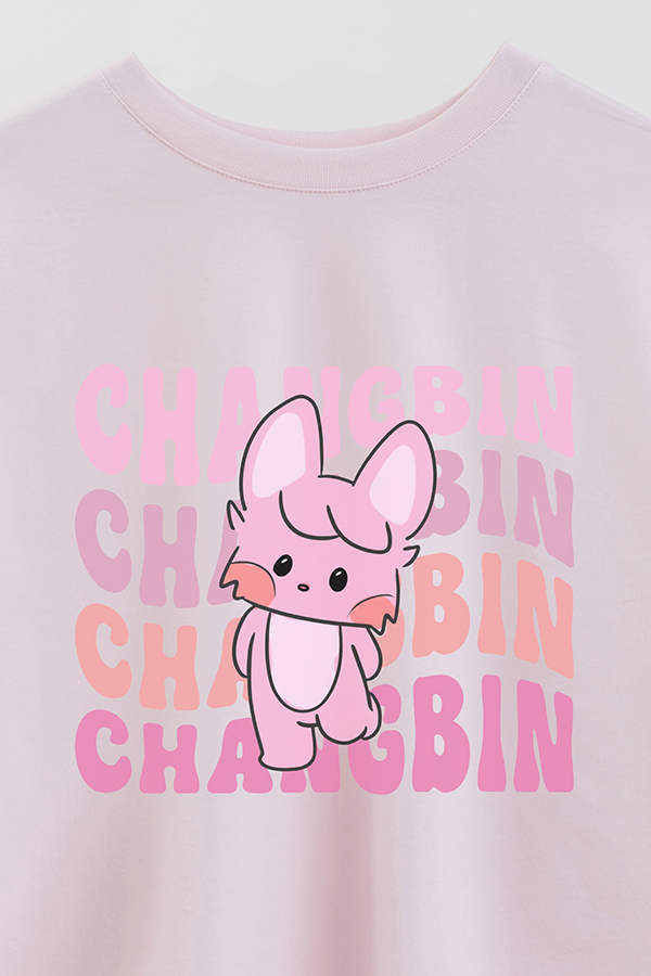 REMERA CROP ESTAMPADA SKZ RT CHANGBIN
