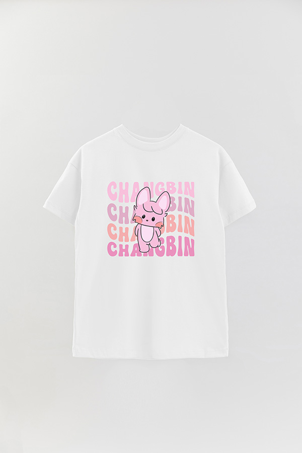 REMERA OVER ESTAMPADA SKZ RT CHANGBIN