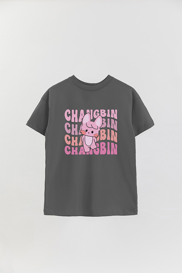 REMERA OVER ESTAMPADA SKZ RT CHANGBIN