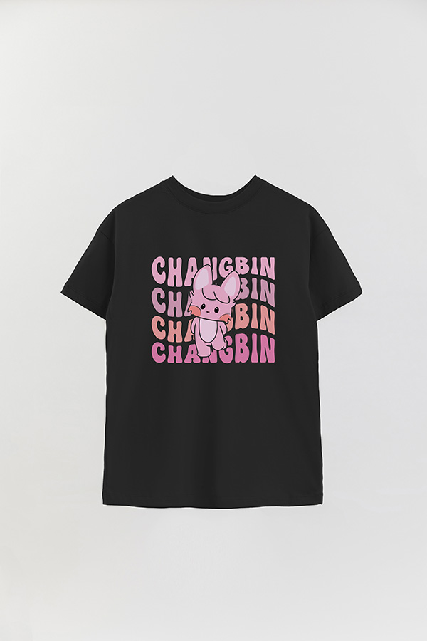 REMERA OVER ESTAMPADA SKZ RT CHANGBIN