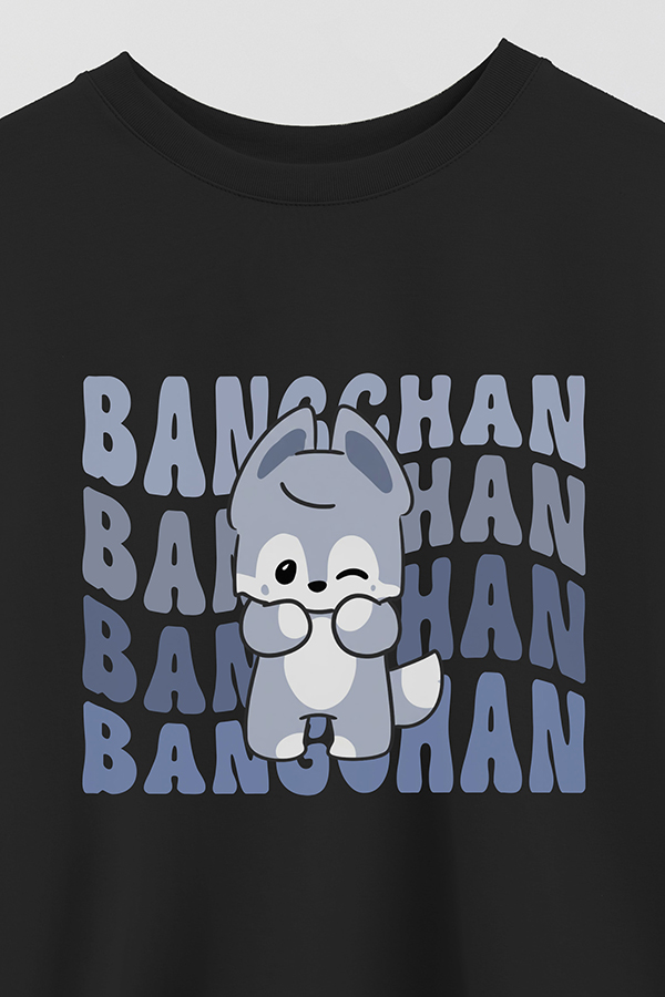 REMERA CROP ESTAMPADA SKZ RT BANGCHAN