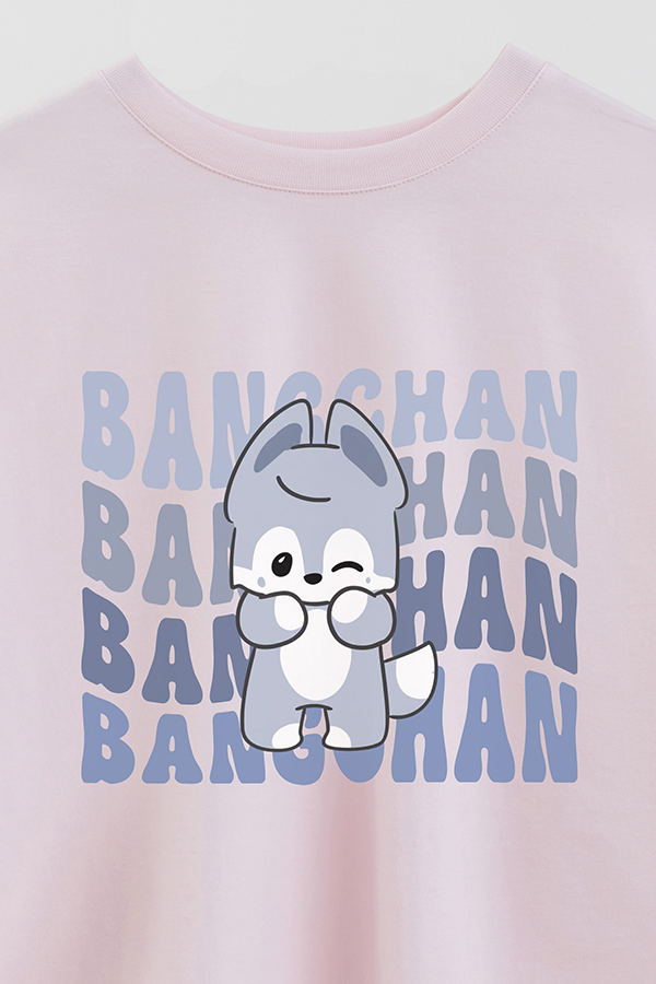 REMERA CROP ESTAMPADA SKZ RT BANGCHAN