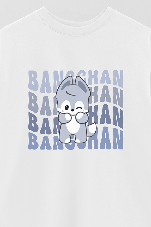 REMERA OVER ESTAMPADA SKZ RT BANGCHAN