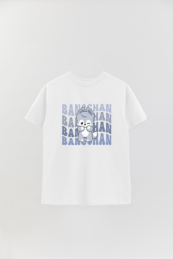 REMERA OVER ESTAMPADA SKZ RT BANGCHAN