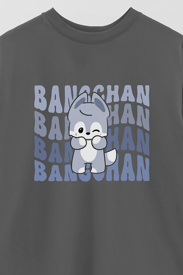 REMERA OVER ESTAMPADA SKZ RT BANGCHAN