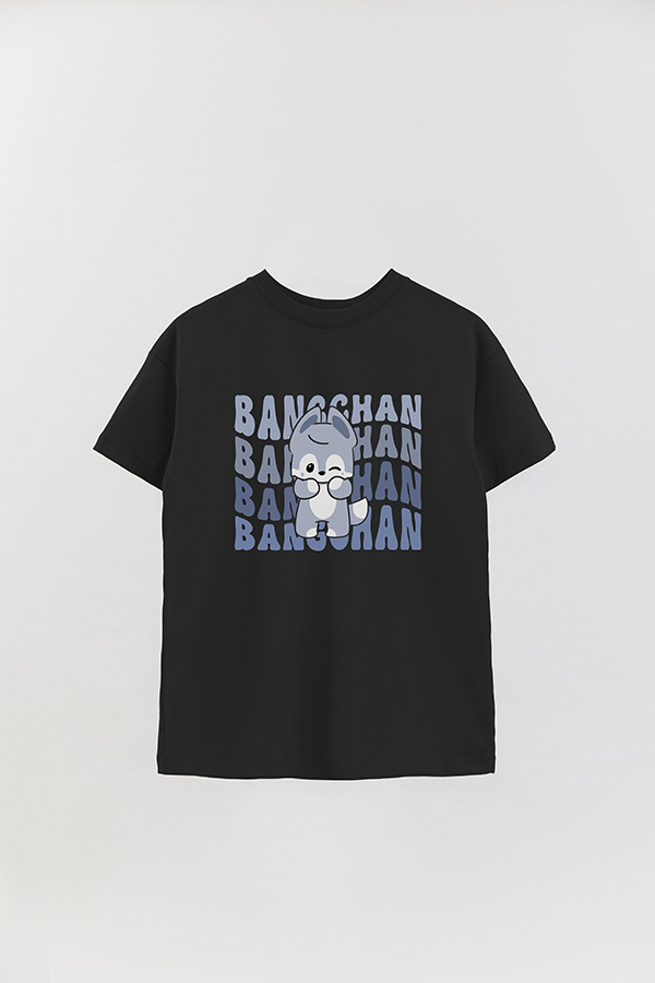 REMERA OVER ESTAMPADA SKZ RT BANGCHAN