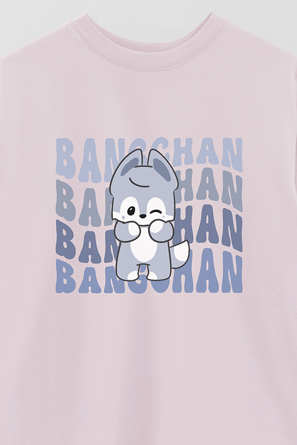 REMERA OVER ESTAMPADA SKZ RT BANGCHAN