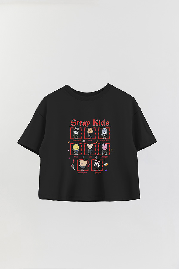 REMERA CROP ESTAMPADA STRAY KIDS 9