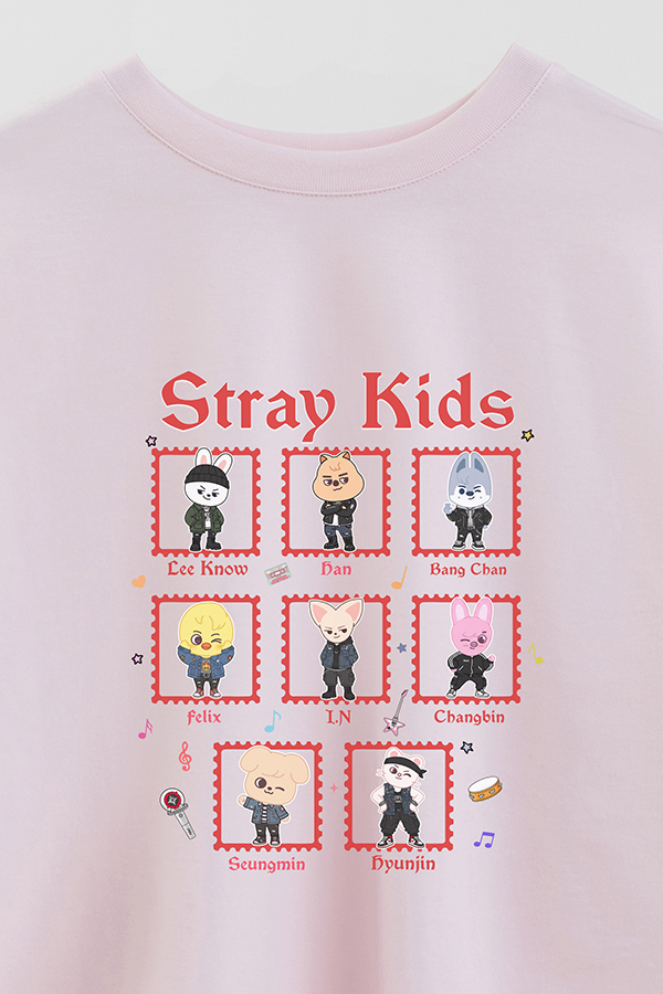 REMERA CROP ESTAMPADA STRAY KIDS 9