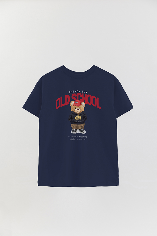 REMERA OVER ESTAMPADA UNISEX TEDDY OLD SCHOOL