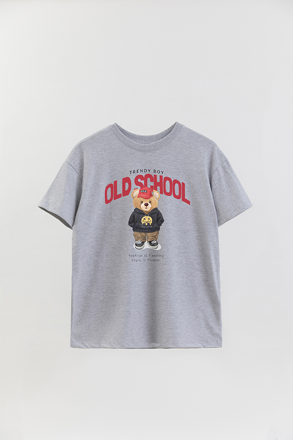 REMERA OVER ESTAMPADA UNISEX TEDDY OLD SCHOOL