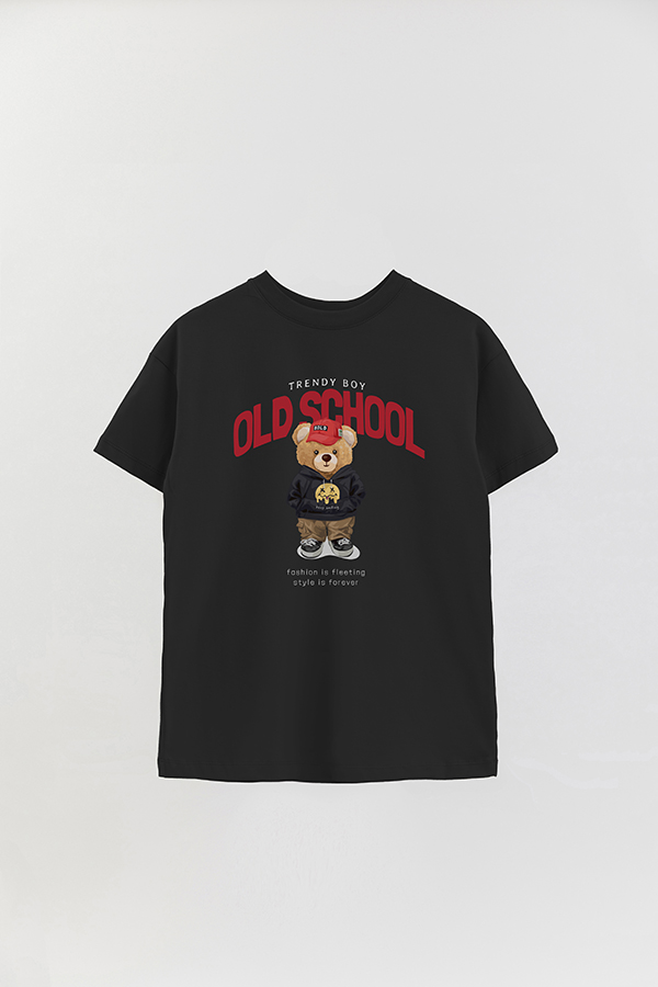 REMERA OVER ESTAMPADA UNISEX TEDDY OLD SCHOOL