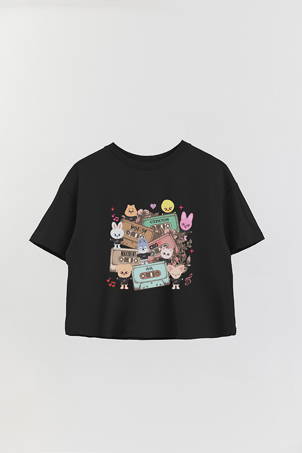 REMERA CROP ESTAMPADA STRAY KIDS 7