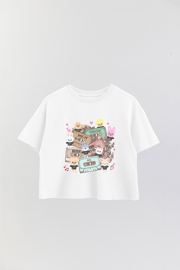 REMERA CROP ESTAMPADA STRAY KIDS 7