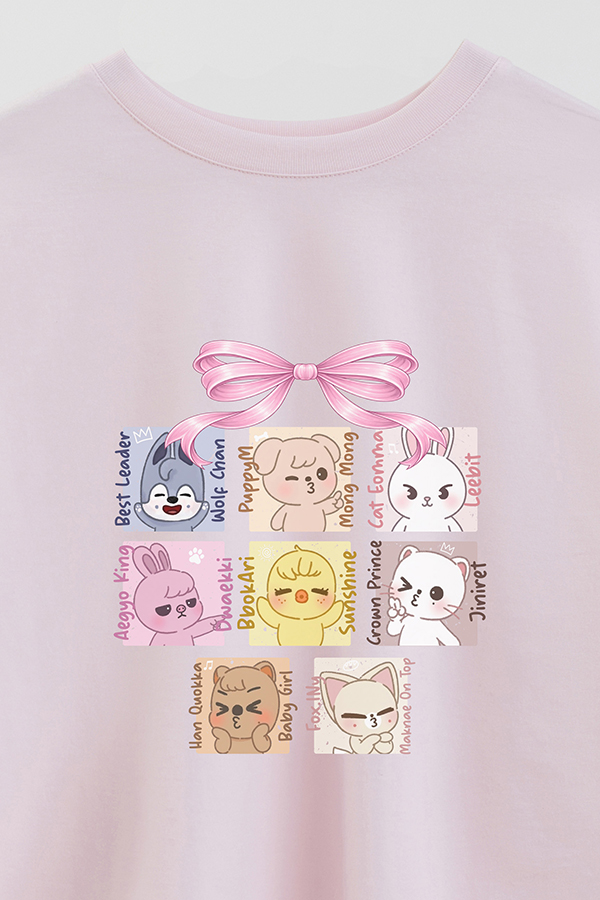 REMERA CROP ESTAMPADA STRAY KIDS 6