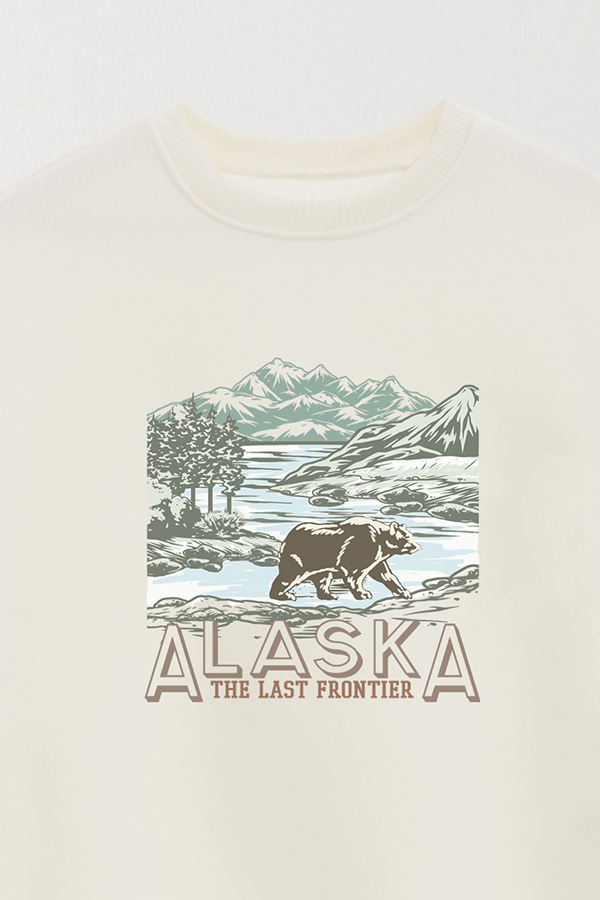BUZO CREWNECK ESTAMPADO WESTERN ALASKA