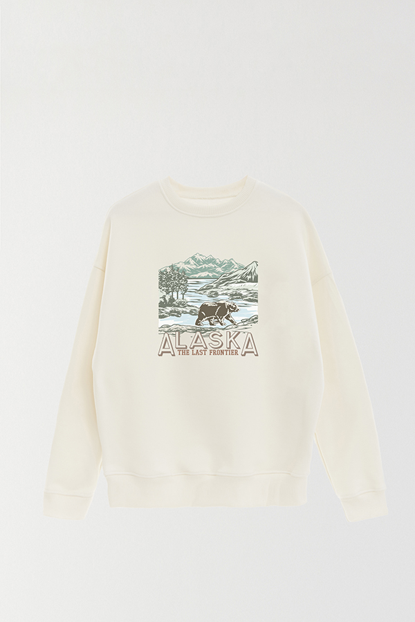 BUZO CREWNECK ESTAMPADO WESTERN ALASKA