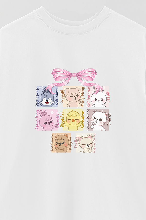 REMERA OVER ESTAMPADA STRAY KIDS 6