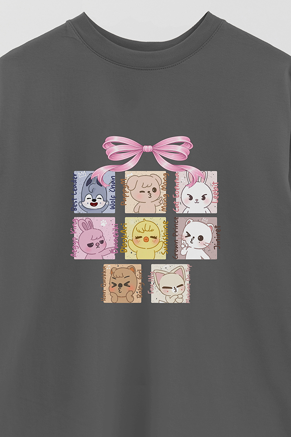 REMERA OVER ESTAMPADA STRAY KIDS 6