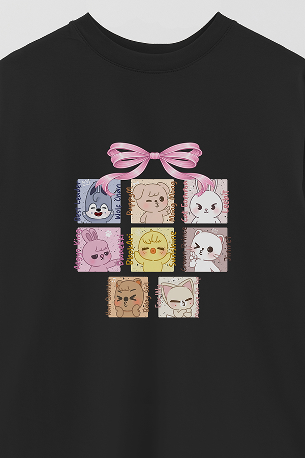 REMERA OVER ESTAMPADA STRAY KIDS 6