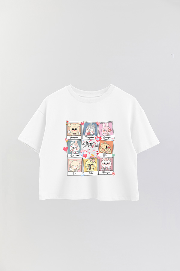 REMERA CROP ESTAMPADA STRAY KIDS 5