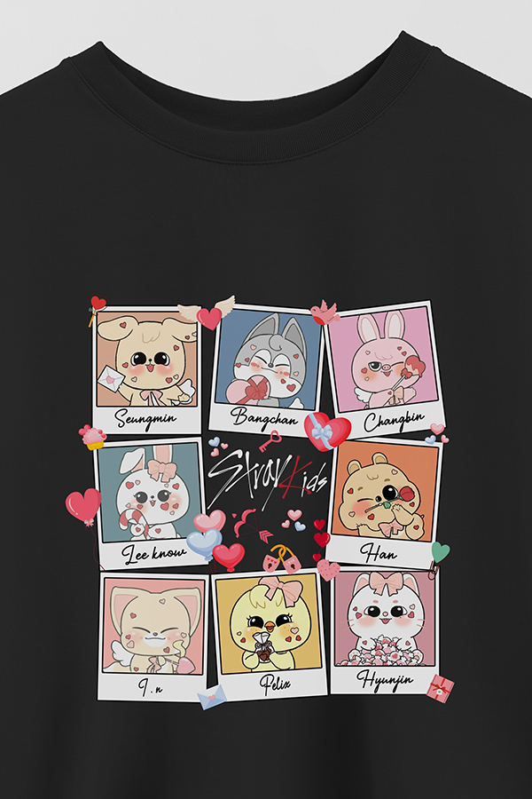 REMERA CROP ESTAMPADA STRAY KIDS 5