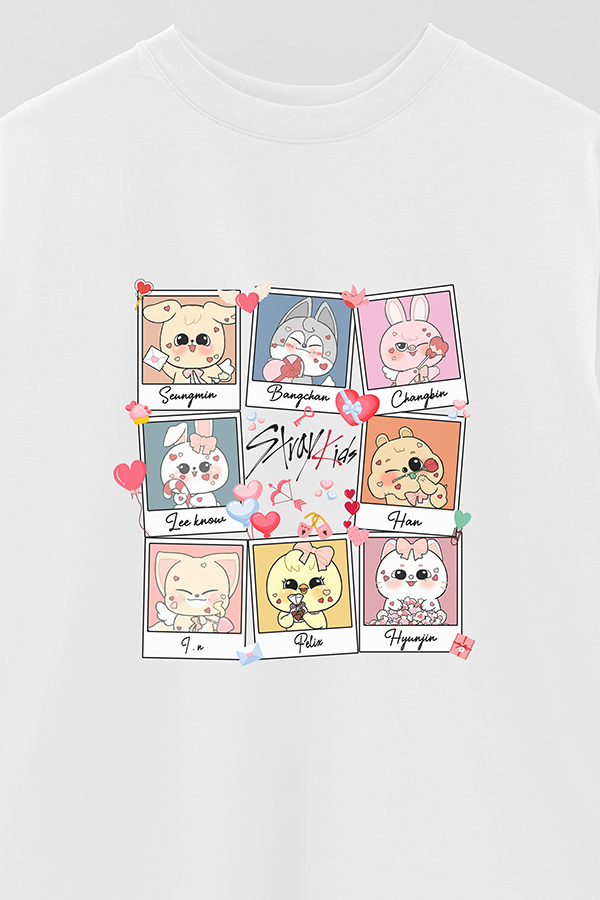REMERA OVER ESTAMPADA STRAY KIDS 5